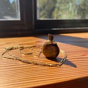 Danielle Gerber Potion Bottle Necklace - Tiger's Eye